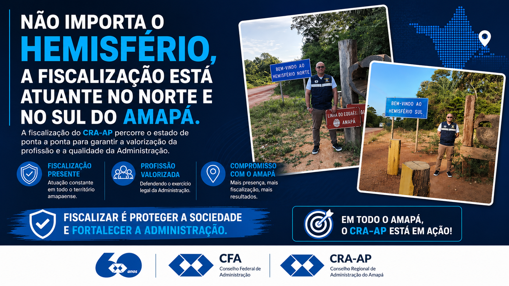 Fiscalização do CRA-AP atua de ponta a ponta no estado