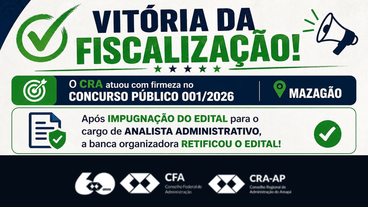 CRA garante retificação de edital em concurso público de Mazagão